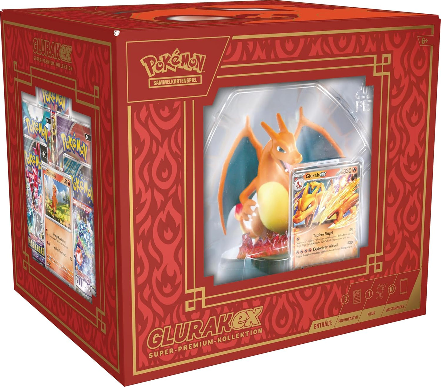 Pokemon Karten Glurak Super Premium Kollektion