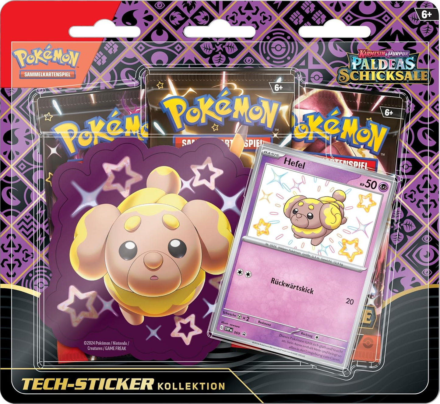 Pokemon karten Hefel 3 Pack Blister Paldeas Schicksal