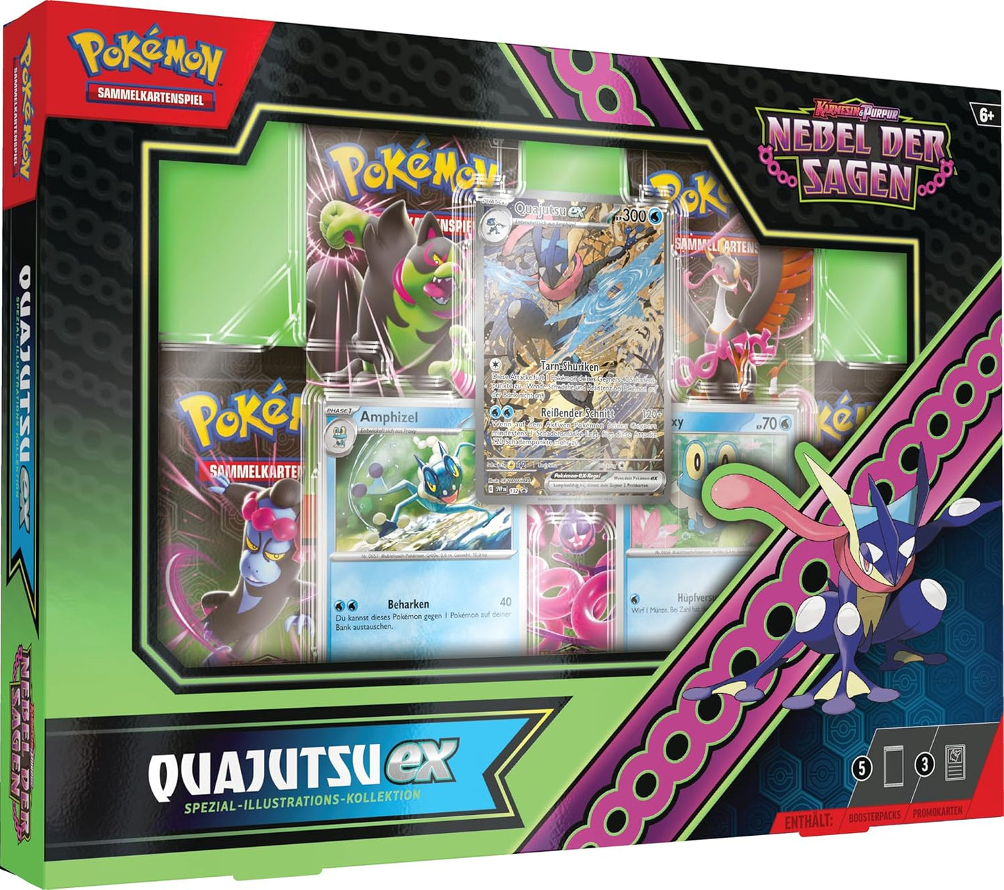 Pokémon Karten Karmesin & Purpur Nebel der Sagen Pokémon-ex Kollektion Quajutsu