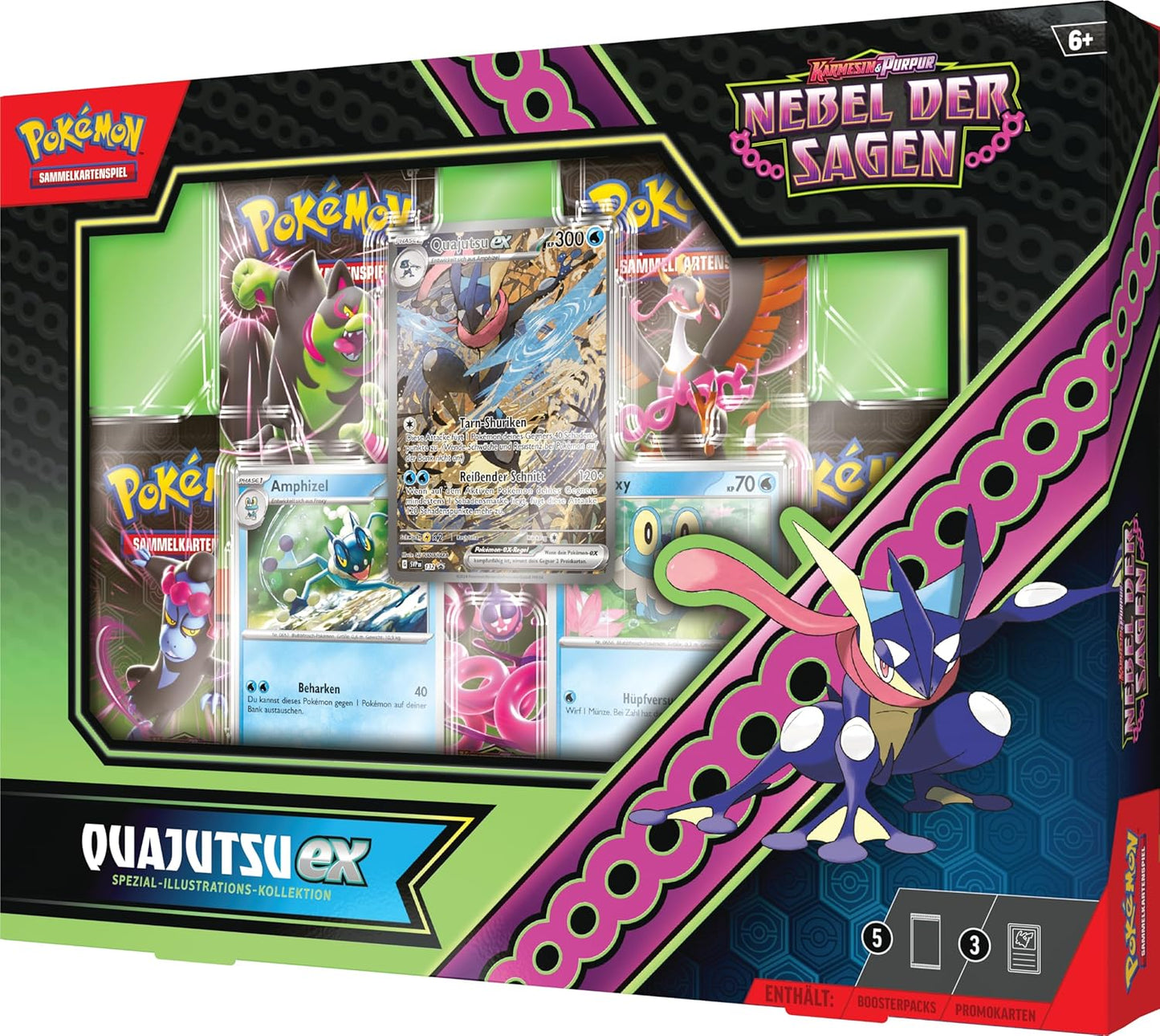 Pokémon Karten Karmesin & Purpur Nebel der Sagen Pokémon-ex Kollektion Quajutsu