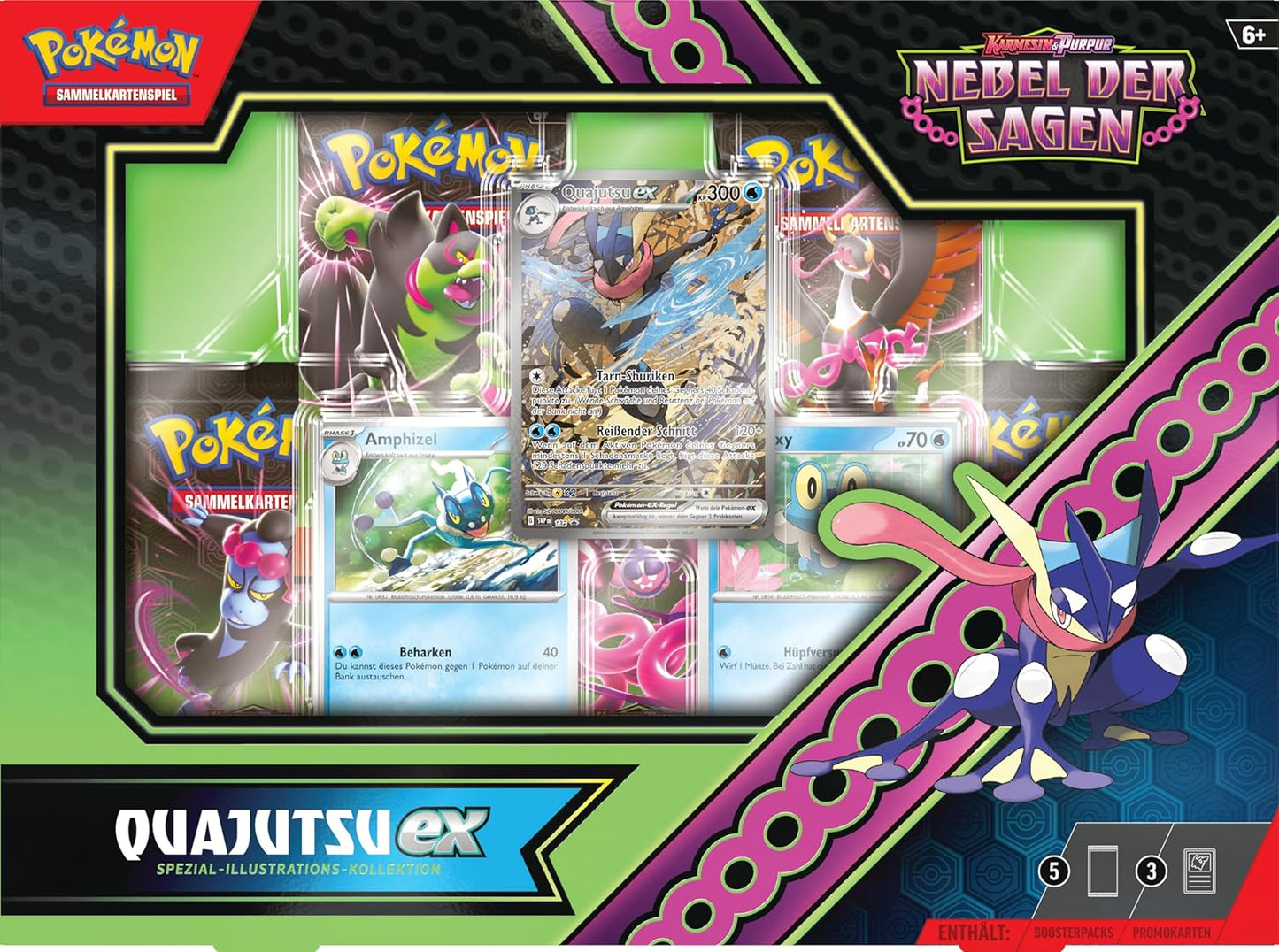 Pokémon Karten Karmesin & Purpur Nebel der Sagen Pokémon-ex Kollektion Quajutsu